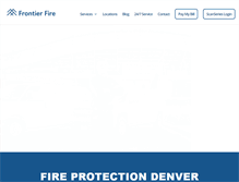 Tablet Screenshot of frontierfireprotection.com